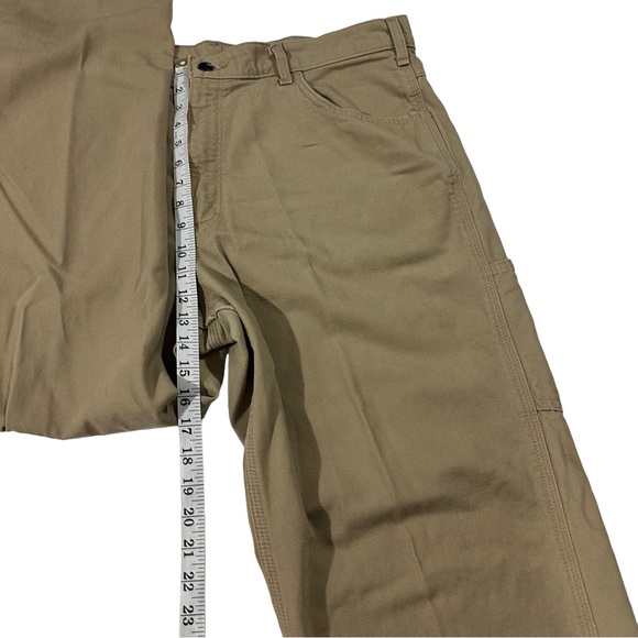 Carhartt Cat 2 Flame Resistant Tan Canvas Cargo Jeans Pants Sz 38x34 7 Pockets - Picture 10 of 15